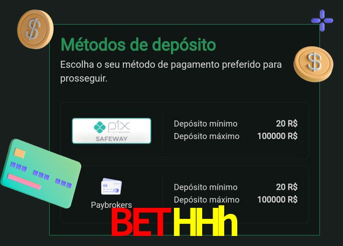 O cassino BetHHh oferece uma grande variedade de métodos de pagamento